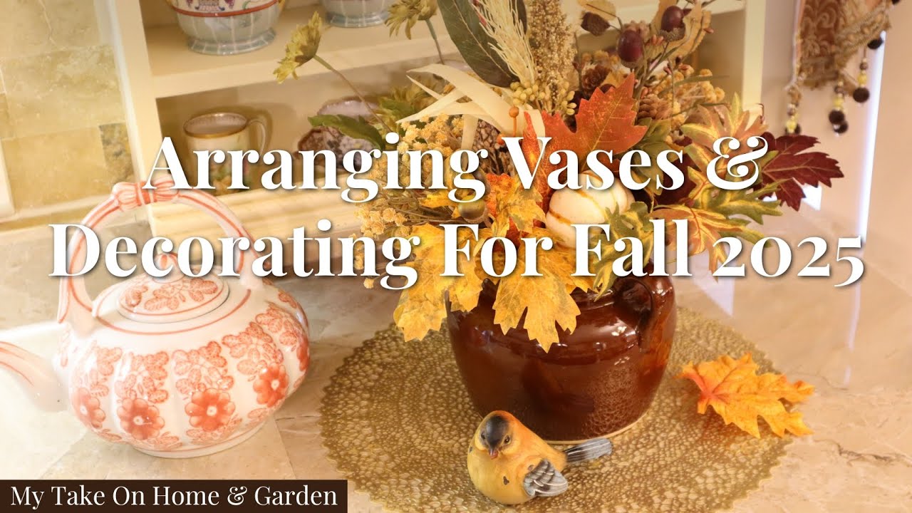 FALL 2025 Decorating 🍂 Making Fall Arrangements For Our House