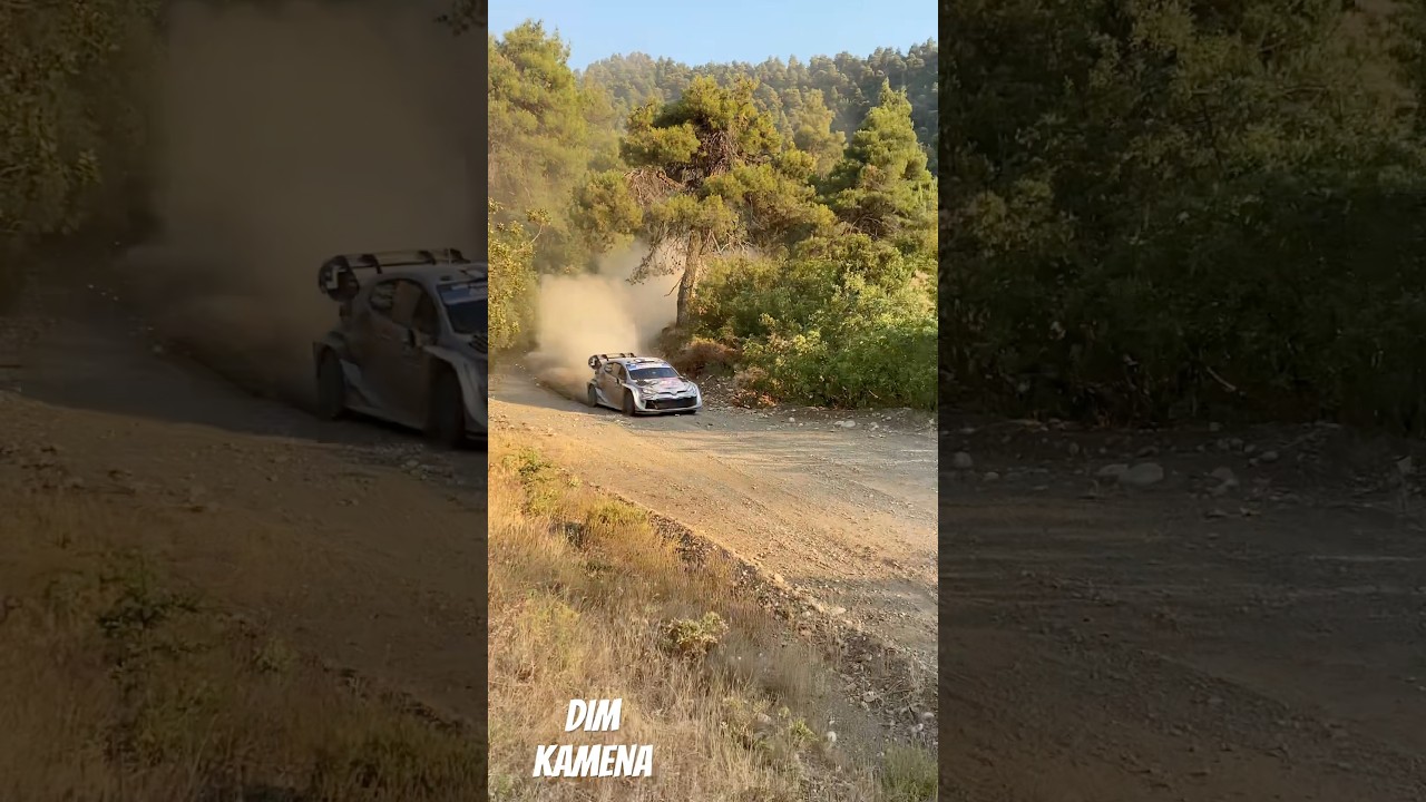Rovanpera in Elatia #acropolisrally #wrc #toyota #gazooracing #greece 🇬🇷🏁