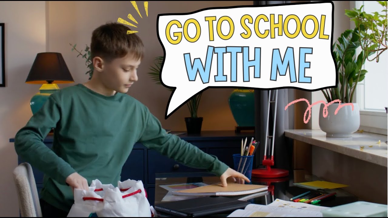 Go to School with Sam 🎒 Classroom Items and School Supplies | English for kids