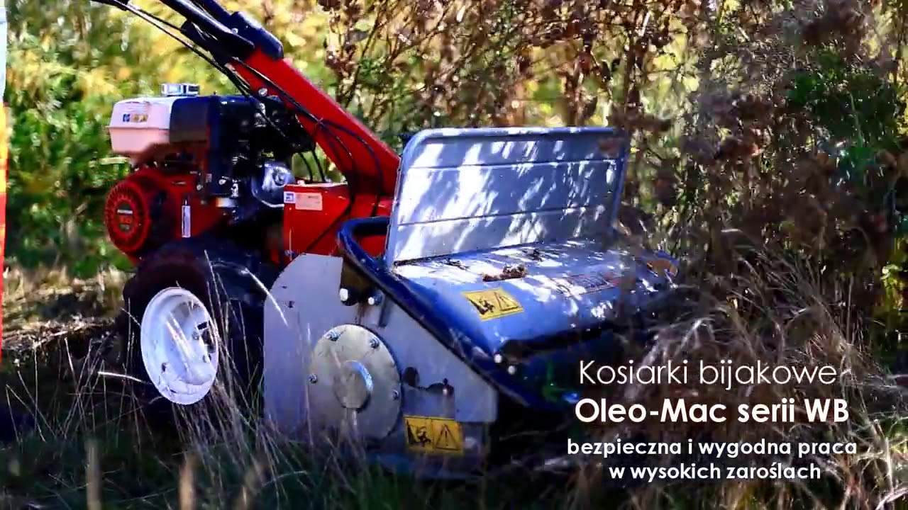 OLEO MAC WB65 i OLEO MAC WB80 PROFESJONALNA KOSIARKA BIJAKOWA DO TRAWY ZAROŚLI www.EWIMAX.pl