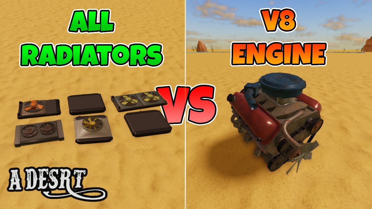 A Desrt | All Radiators vs V8 Engine (ROBLOX)