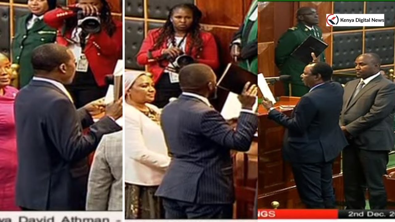 TWO TERMS! MPs Chant as Wamuthende, Ndakwa, Boyd Were, Ahmed, Harrison and Mose Take Oath as Mps