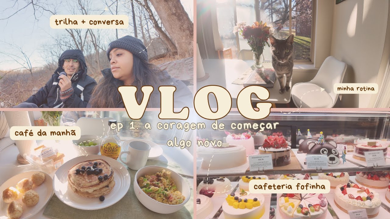 daily vlog: a coragem de começar algo novo, trilha, café da manhã, rotina tranquila, vida nos eua