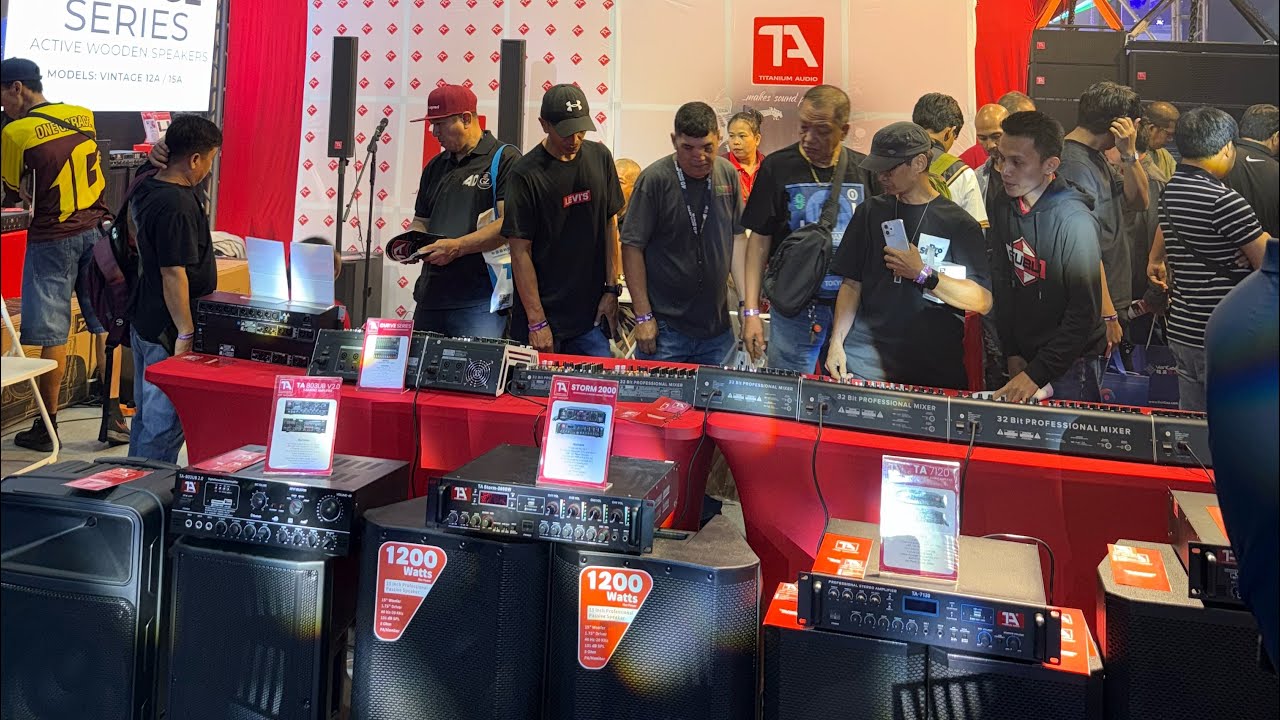 TITANIUM AUDIO BOTH AT MUSIK MANILA EXPO 2025 GANDA DIN NG MGA AMPLIFIER SPEAKER