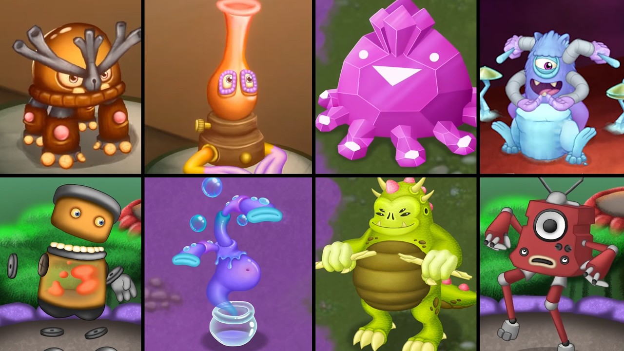 ALL Monsters Fanmade by Roggepoch vs Rlies vs Ewubbz | My Singing Monsters
