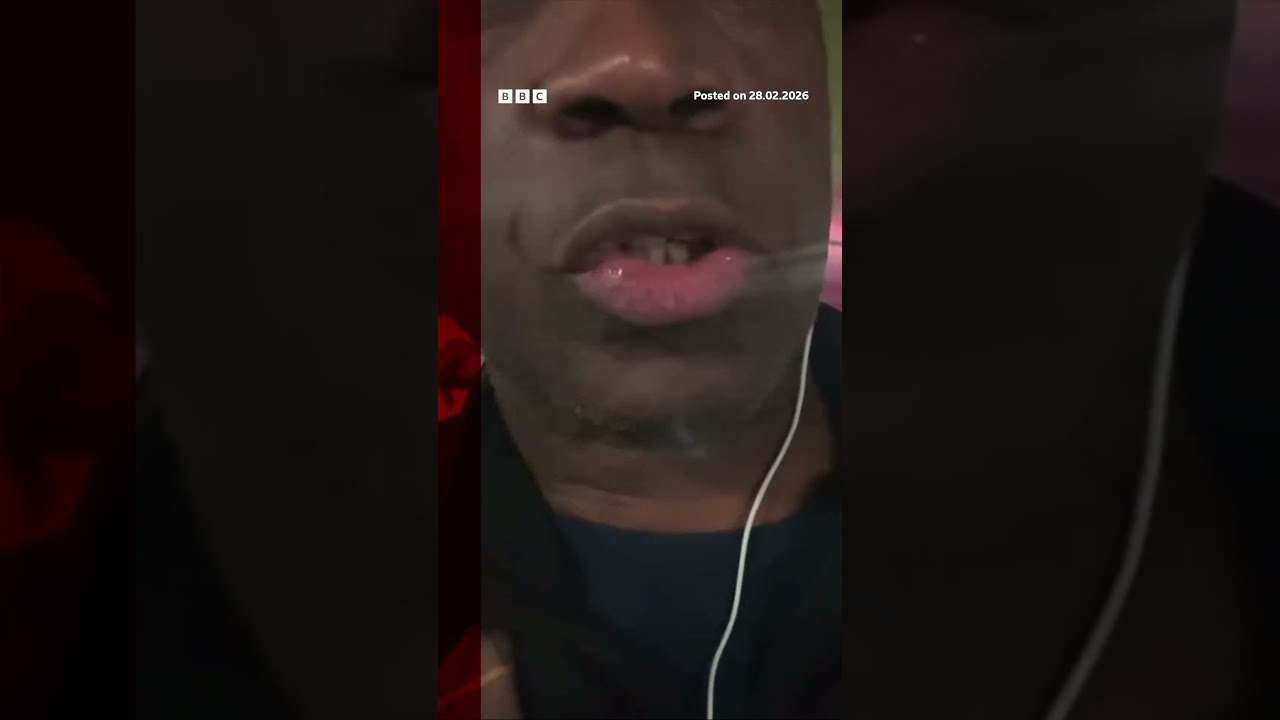 BBC&rsquo;s Clive Myrie reports from inside bomb shelter in Tel Aviv. #Iran #Israel #US #BBCNews