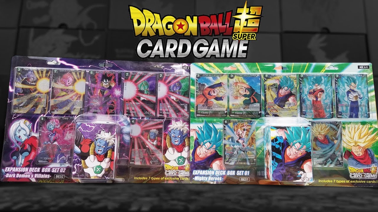 Opening NEW Mighty Heroes & Dark Demon's Villains Dragon Ball Super Card Game Expansion Sets!