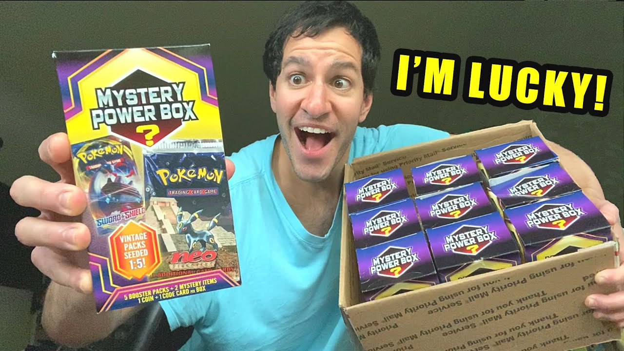 *I PULLED ONE... AGAIN!* New Pokemon Cards MYSTERY POWER BOX Opening!
