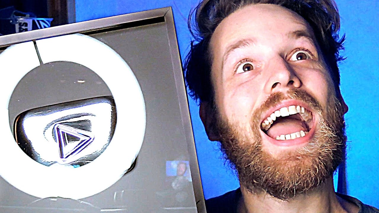 I RUINED MY SILVER PLAY BUTTON - YouTube 100k Subscriber Award Unboxing