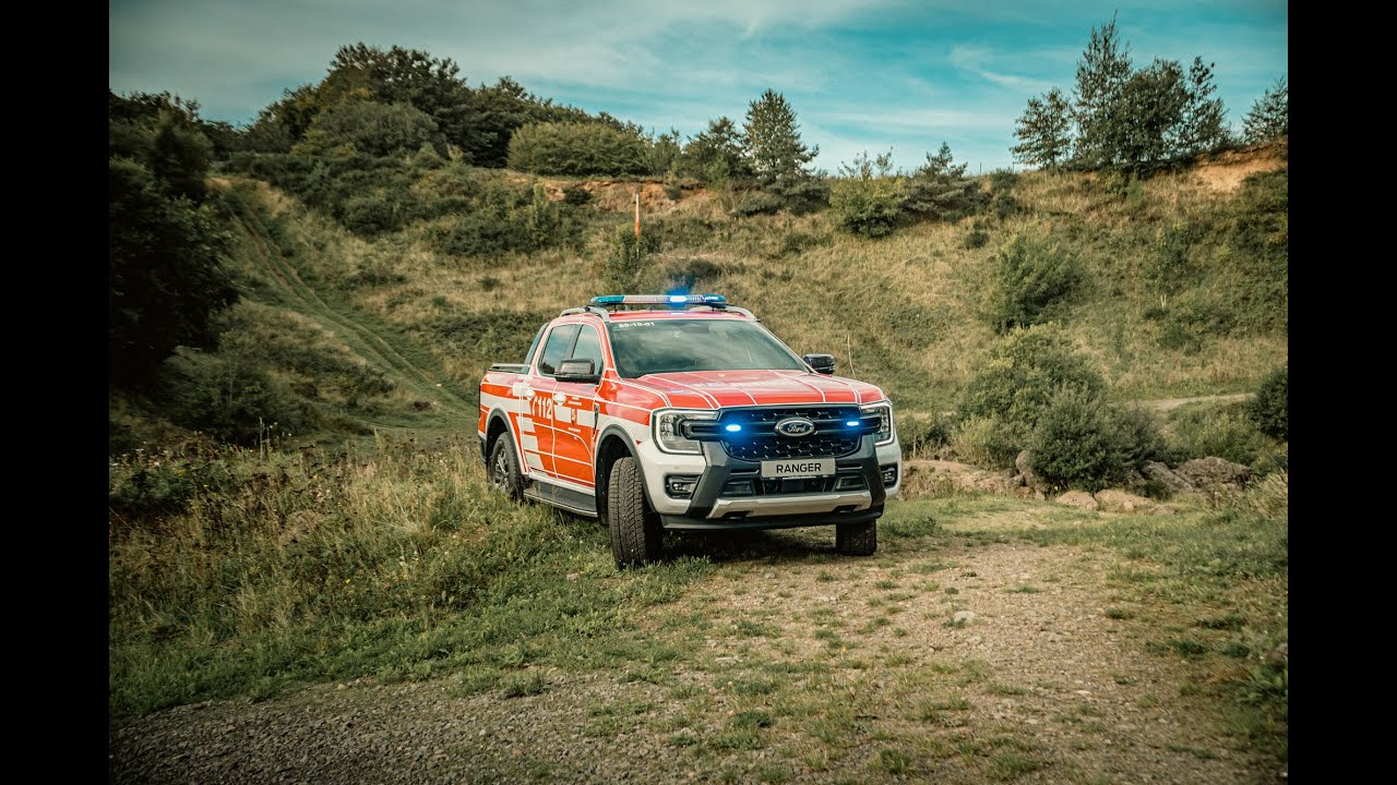 Der neue FORD RANGER als Feuerwehr Kommandowagen im Offroad-Park Nürburgring
