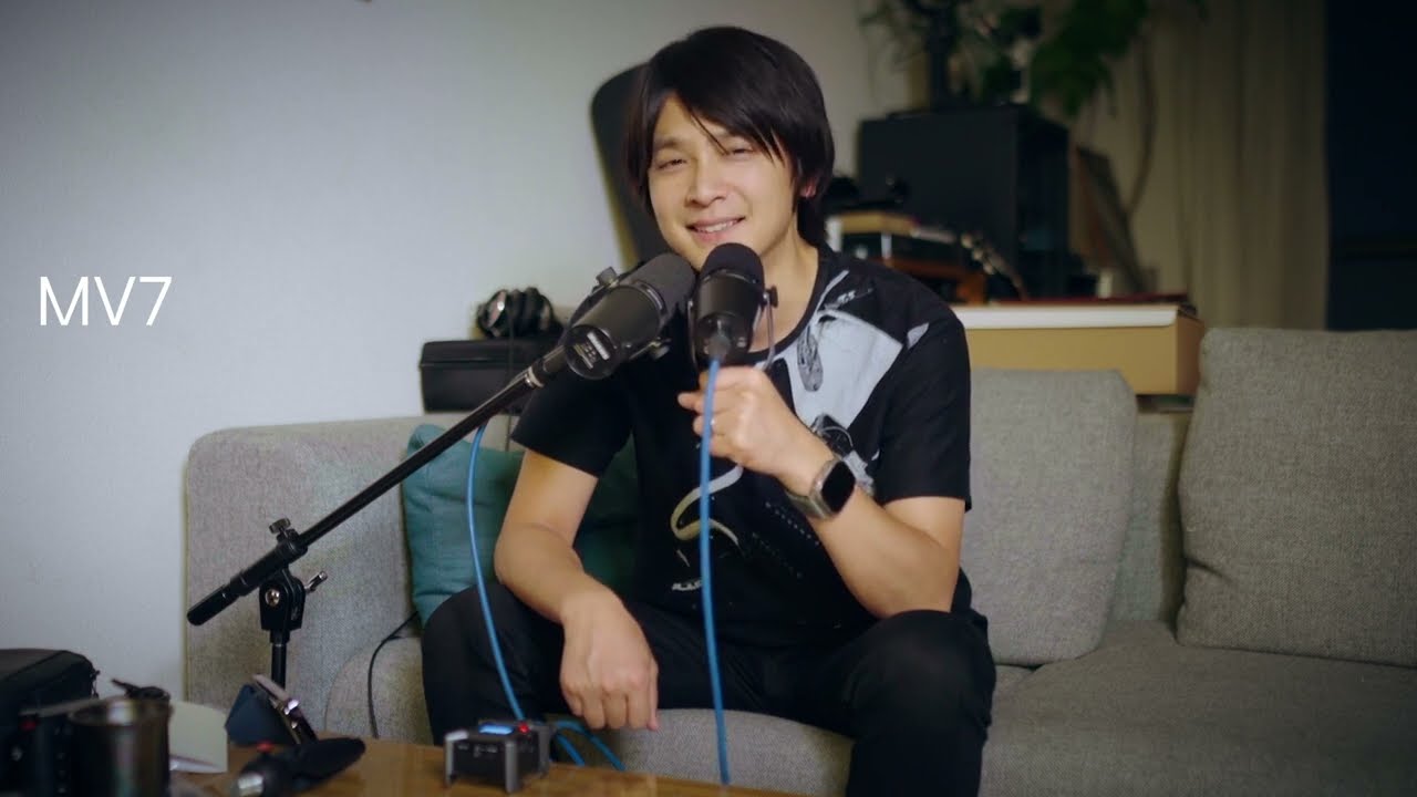【マイク比較】Shure SM7BとMV7の音質を比較／違いはローの出方とポップノイズ・200gの違い