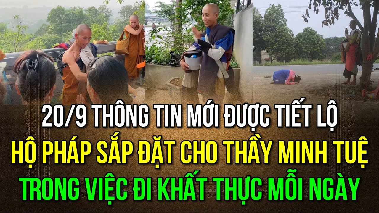 Ngày 20/9 thầy Minh Tuệ khất thực, bất ngờ với tin con đường thầy đi mỗi ngày do các hộ pháp sắp đặt