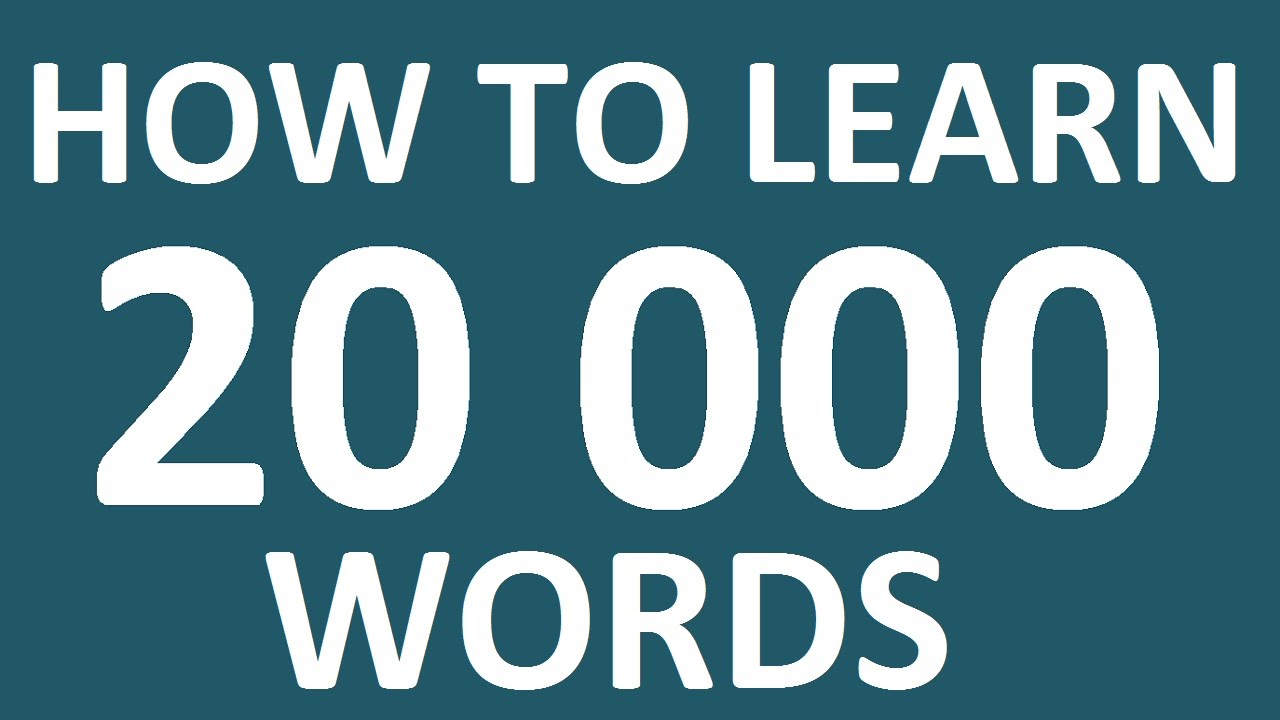 HOW TO LEARN 20 000 ENGLISH WORDS.  INTERMEDIATE ENGLISH SPEAKING PRACTICE. How to learn English