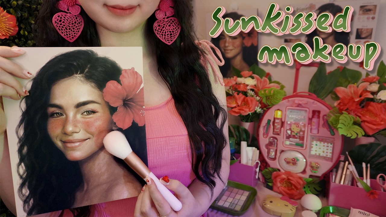 ASMR Aloha🌴Sunkissed Makeup