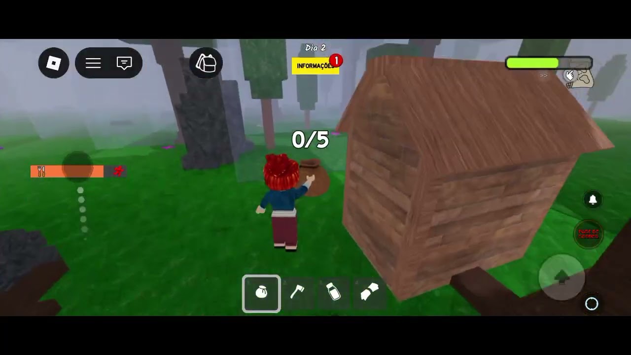 Jogando 99 noites na floresta