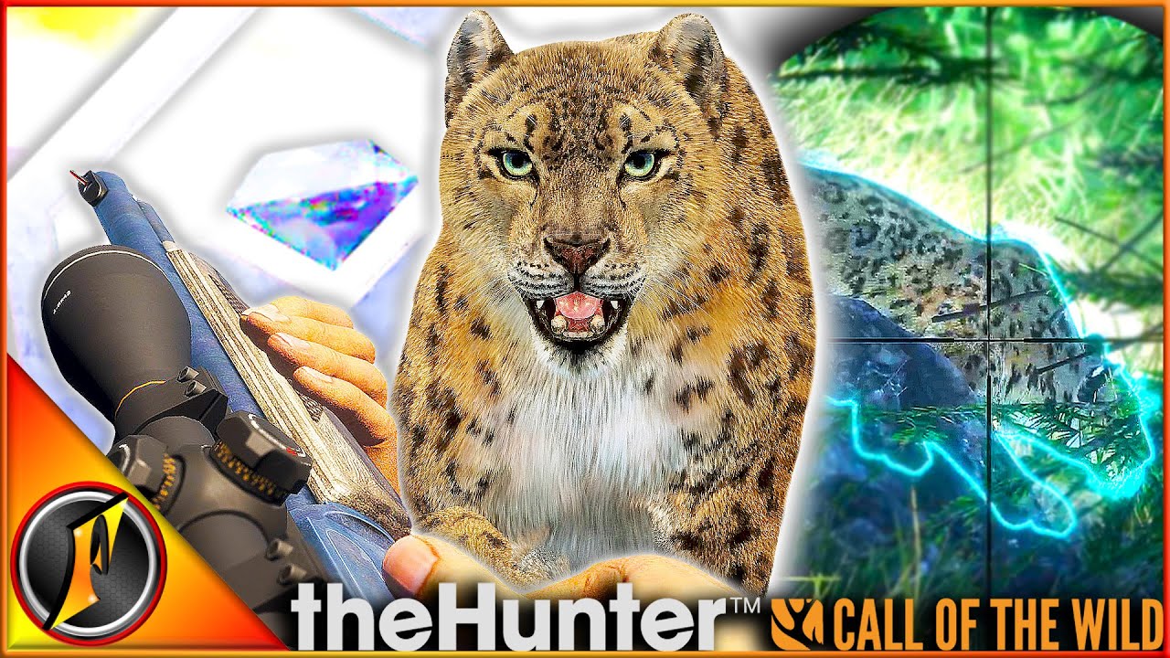 АЛМАЗНО-КАРАМЕЛЬНЫЙ Снежный барс на расстоянии 20 м!!! | theHunter Зов дикой природы