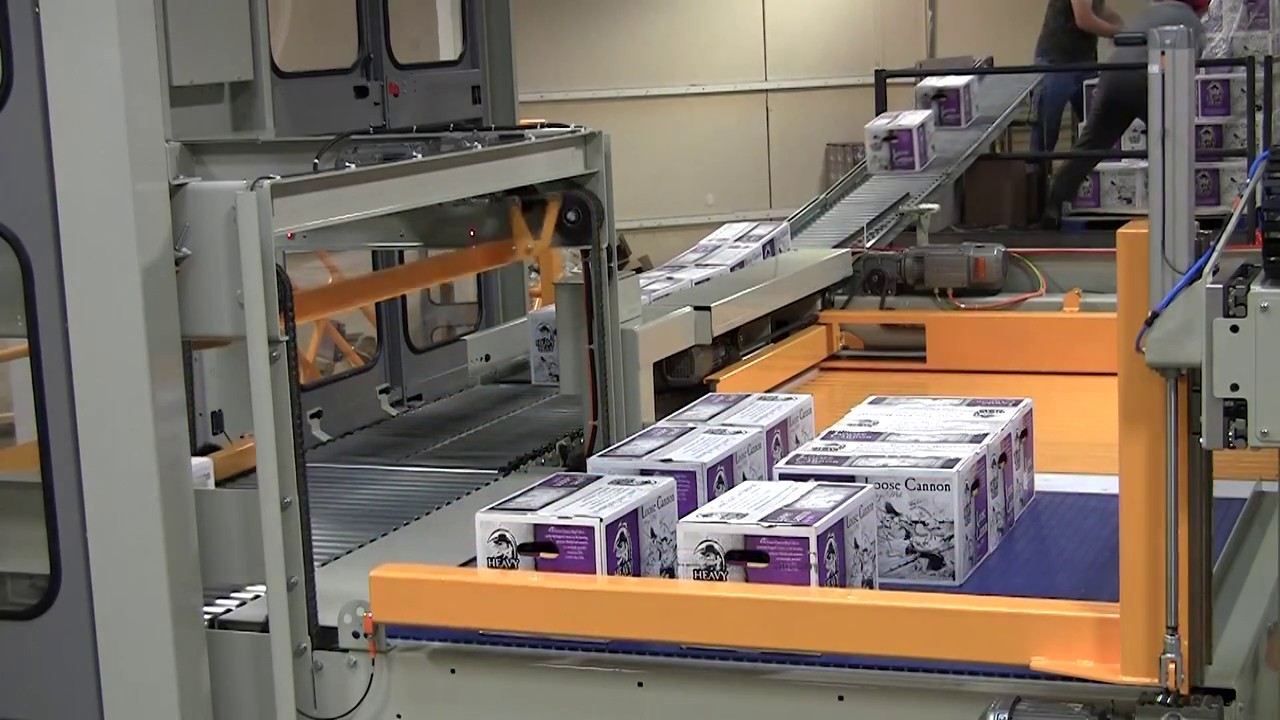 High Infeed Upper Level Row Forming Palletizer from TopTier