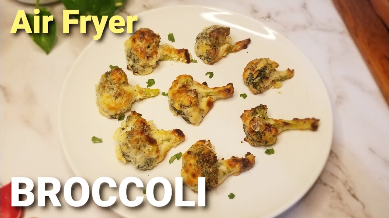 Air Fryer Malai Broccoli 🥦🧀 Tandoori Broccoli Recipe, Easy Creamy Broccoli Tikka, Cheesy Broccoli 😊