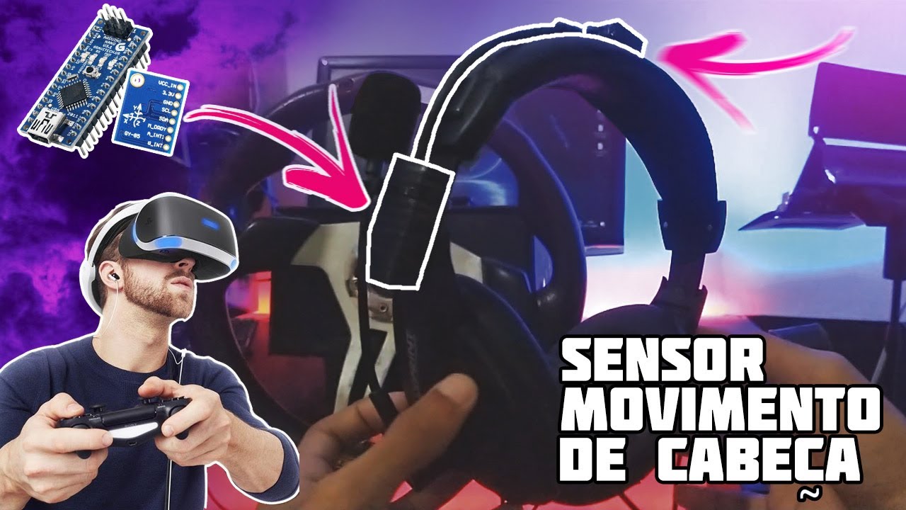 SENSOR de MOVIMENTO de CABEÇA CASEIRO - REALIDADE VIRTUAL