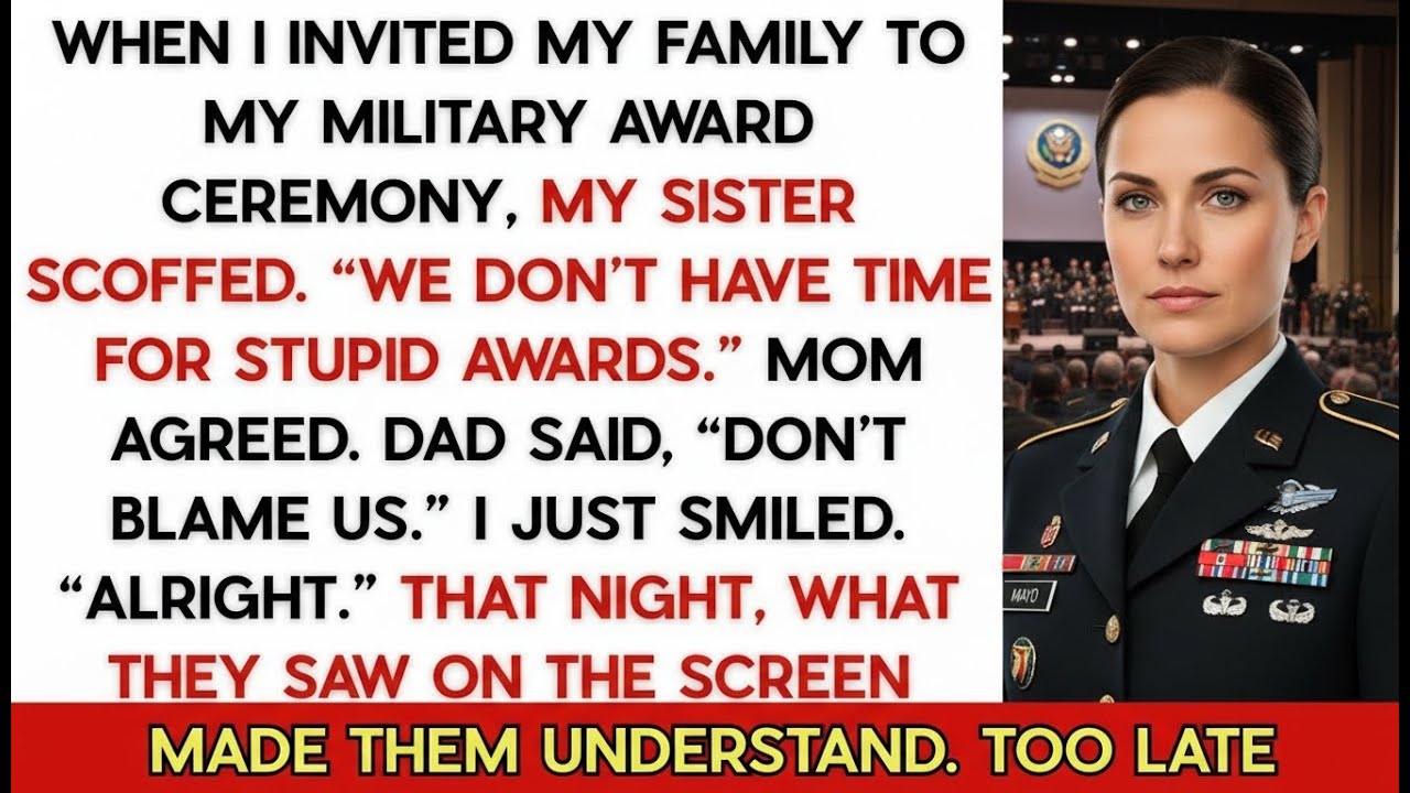 My Sister Sneered at My Award Ceremony Invite: “We Don’t Have Time for Stupid Awards”…