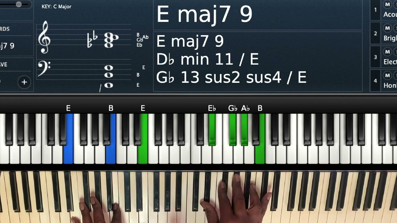 Easy Way To Play Advanced Sounding Chords in B Major