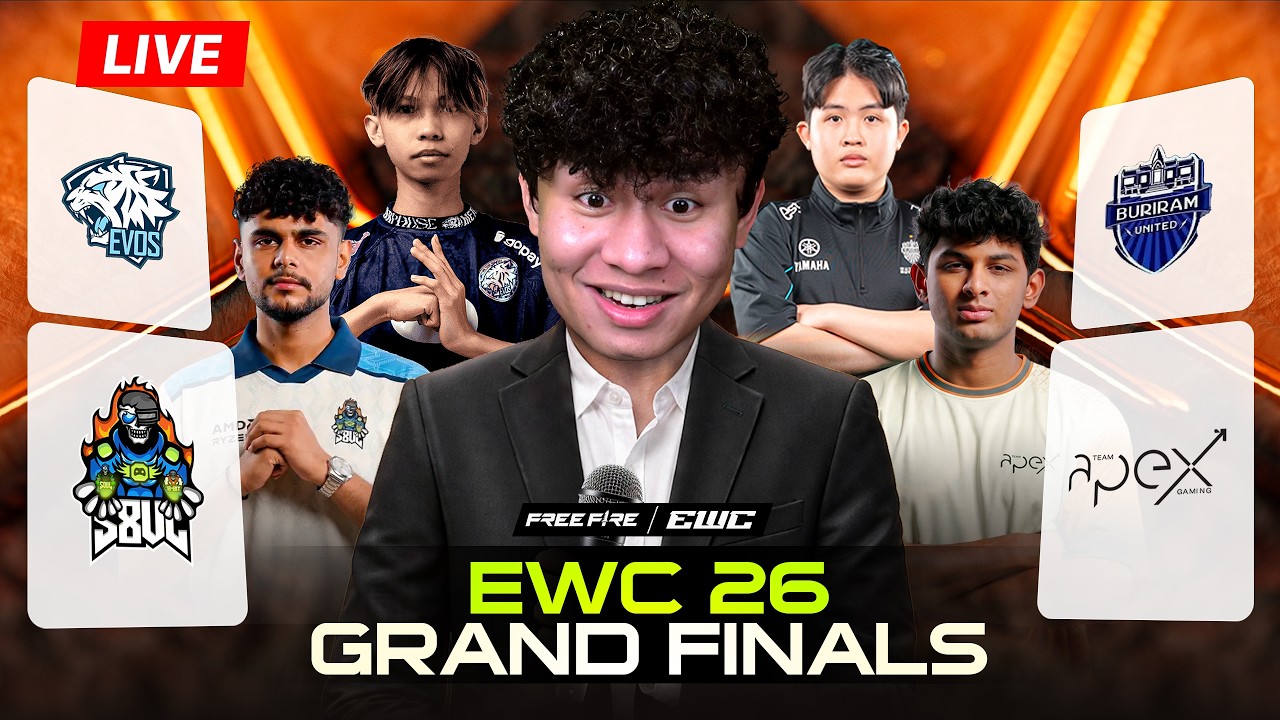 EWC Grand Finals Watch Party Team India Tag & S8ul Vs Bru & Evos #freefiremax  #live #tondegamer