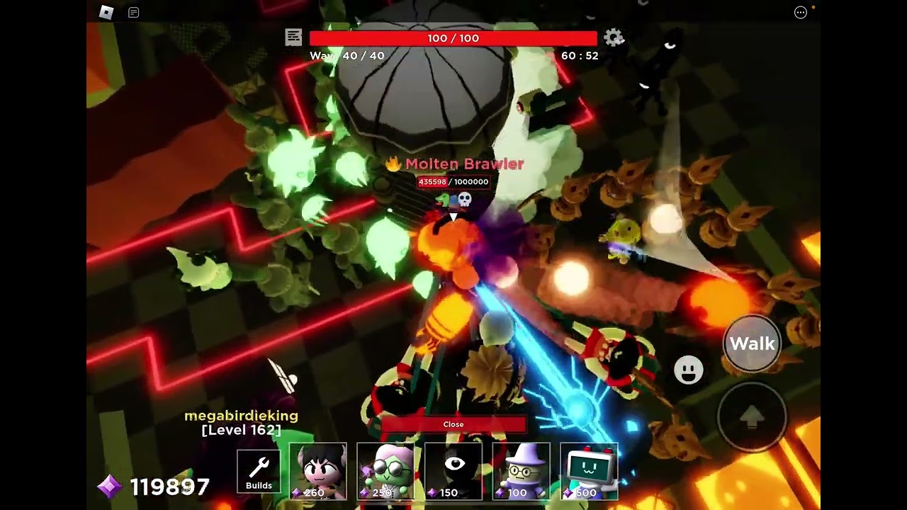 Beating Blastech Barrage on hard with a random duo (Roblox Tower Heroes)