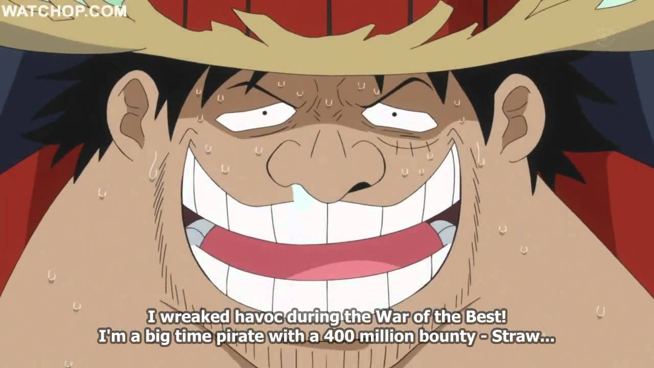 One Piece the defeat of fake luffy