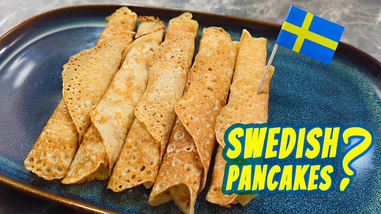 Making Swedish Pancakes, and then trying them!