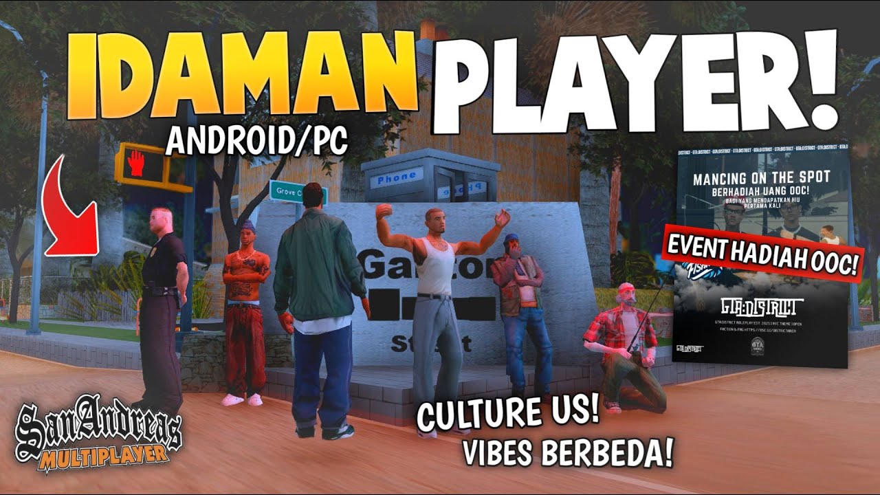 THE DREAM GTA ROLEPLAY SERVER FOR SAMP ANDROID PLAYERS!! REVIEW OF THE INDONESIAN GTA SAMP ROLEPL...