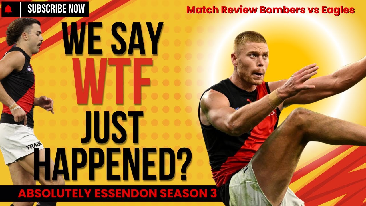 The STRANGEST of games at Optus Stadium as the Bombers edge out a valiant Eagles team.