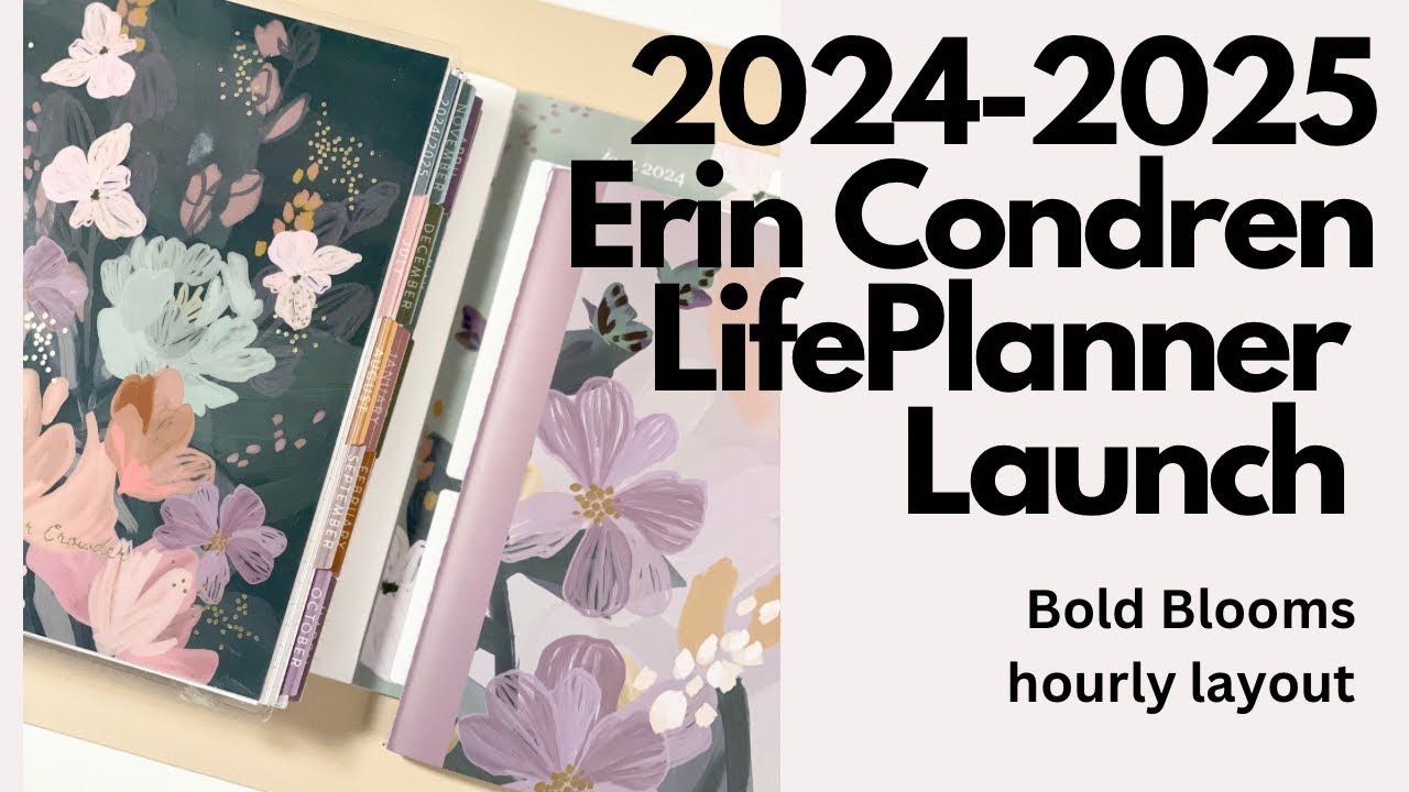 Meet the NEW BOLD BLOOMS hourly LifePlanner from @erincondrendesign