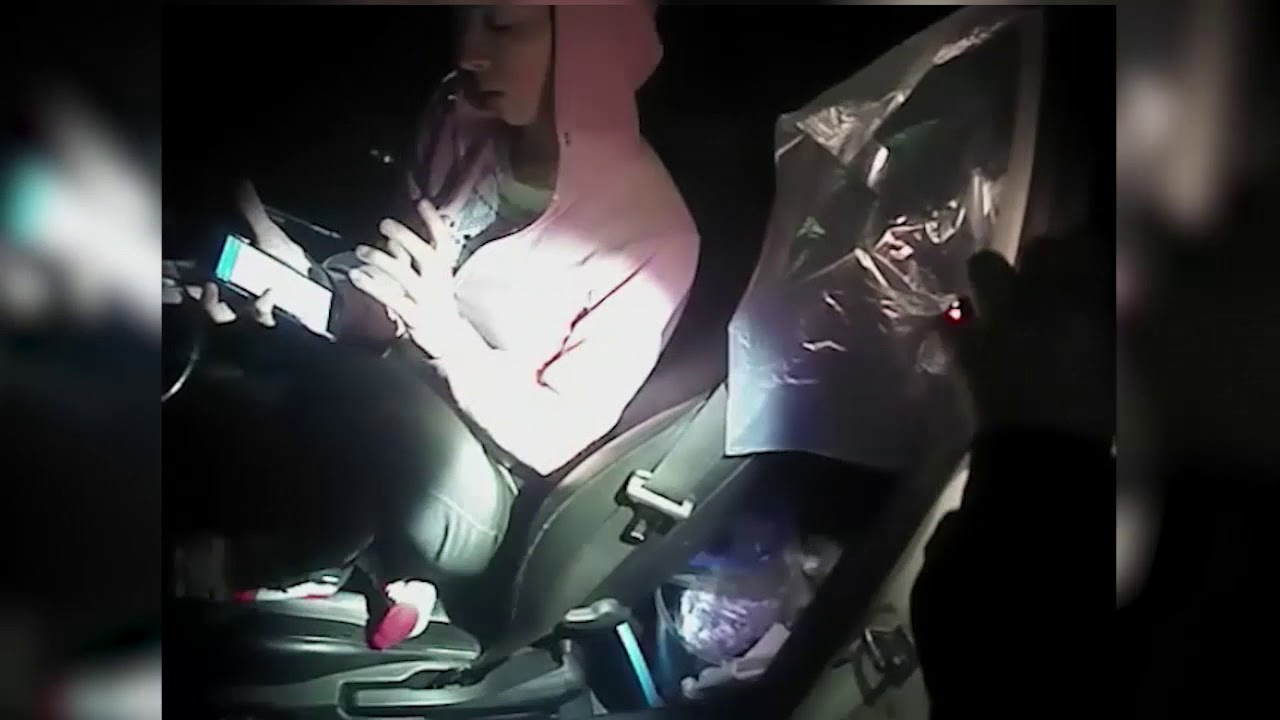 Clip from police bodycam footage of Nasim Aghdam hours before YouTube shooting