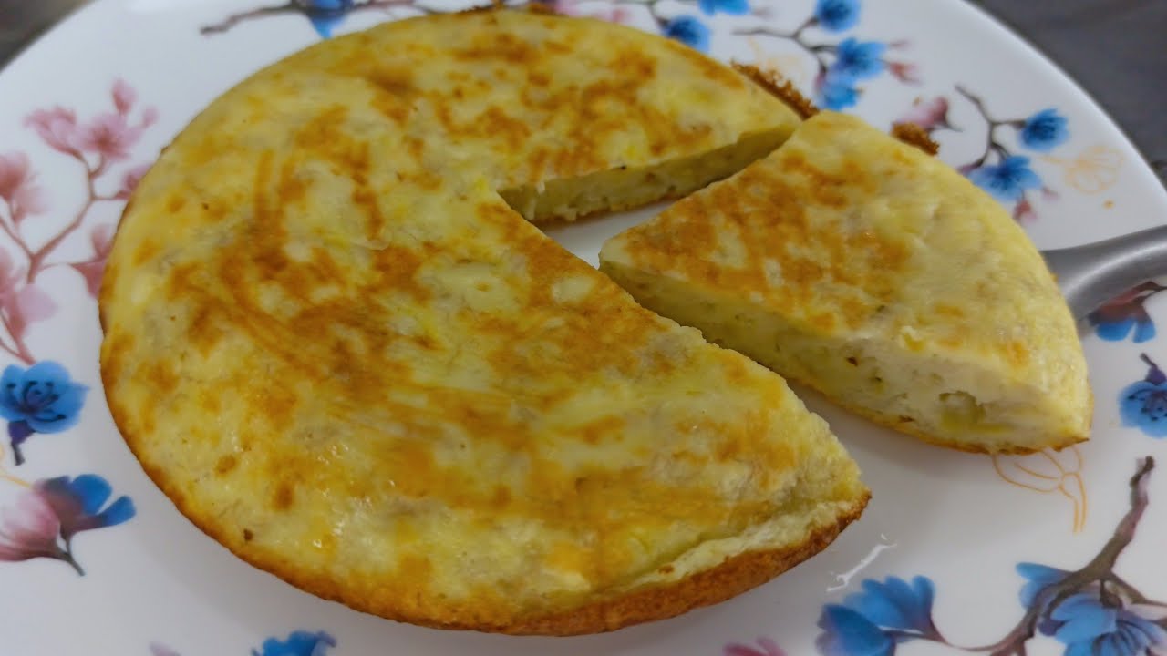 PANQUECA DE TAPIOCA COM BANANA PRONTA EM 5 MINUTOS COM SÓ 3 INGREDIENTES-PARA O CAFÉ DA MANHÃ 