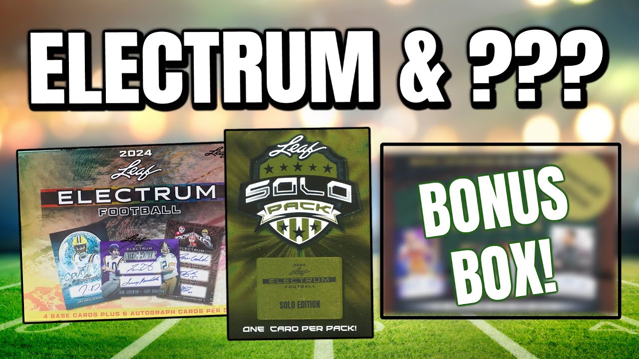 HOBBY VS SOLO PACKS | 2024 Leaf Electrum Football Boxes with BONUS Review!