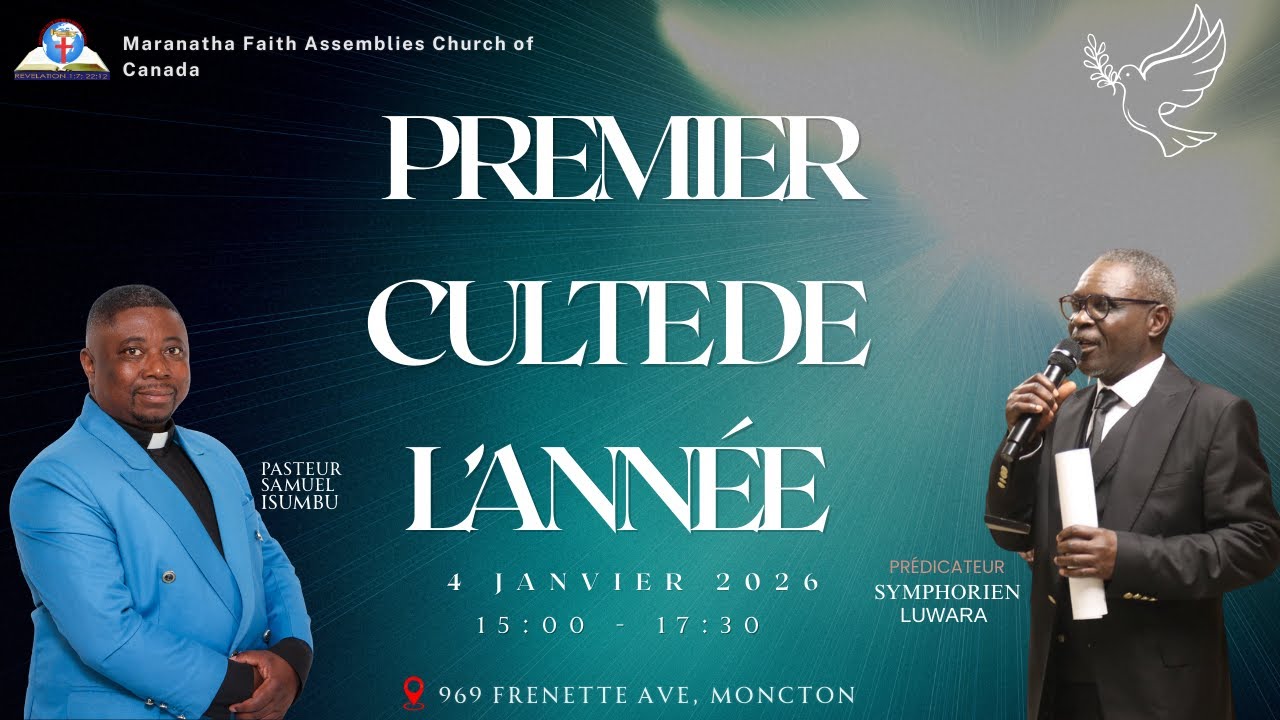 Service De Dimanche 01/04/2026 - Maranatha Faith Assemblies Church