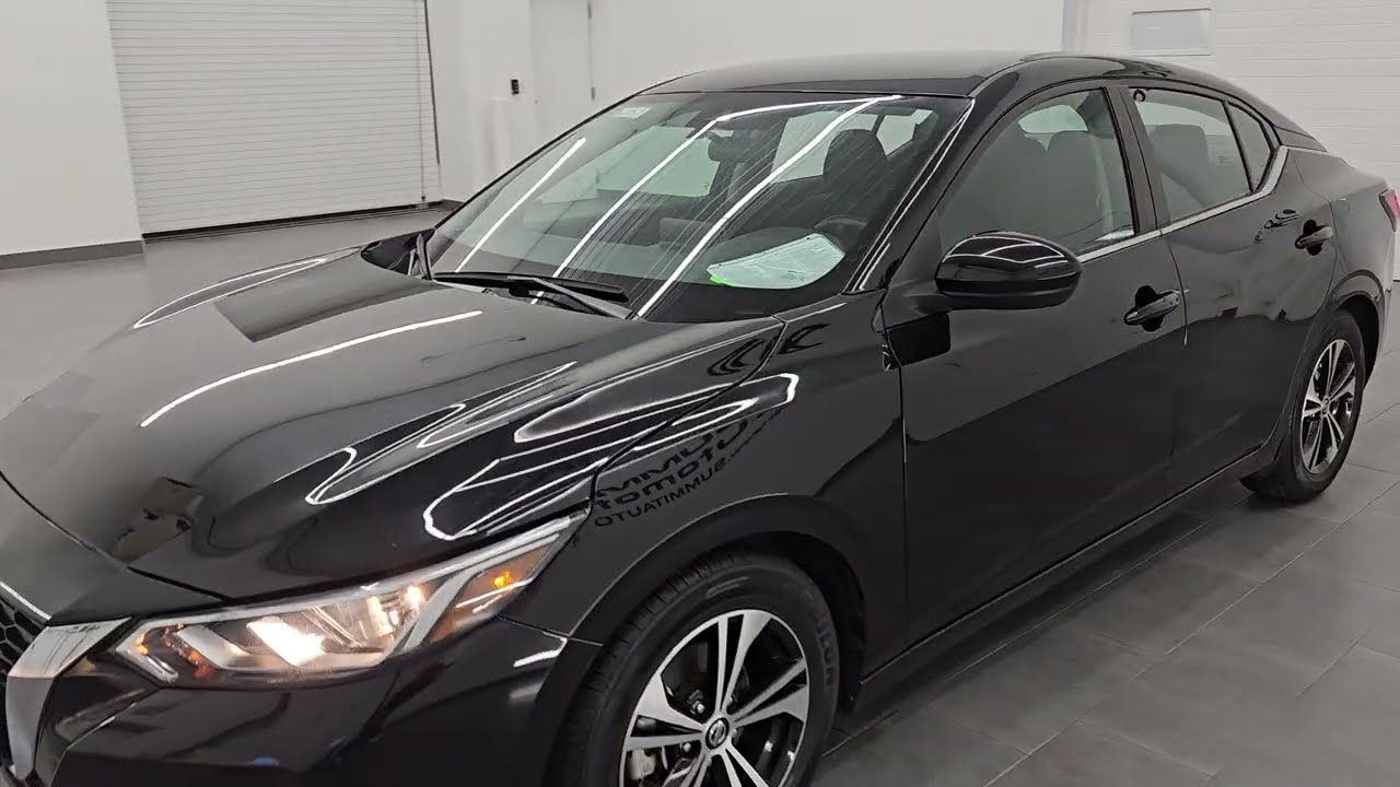 2023 NISSAN SENTRA SV SUPER BLACK CLEARCOAT 4K WALKAROUND 16085Z