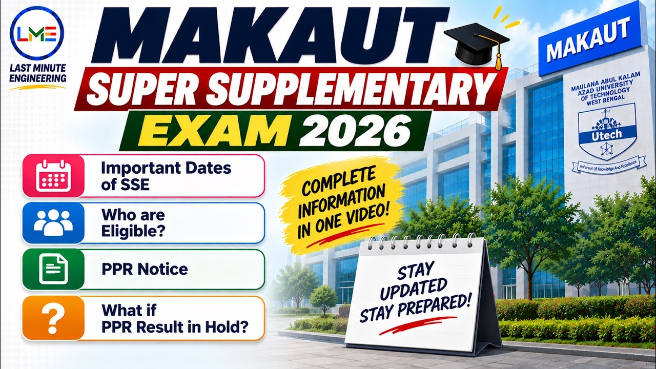 MAKAUT Super Supplementary Exam 2026 | Dates, Eligibility & PPR Result Hold Explained #makaut