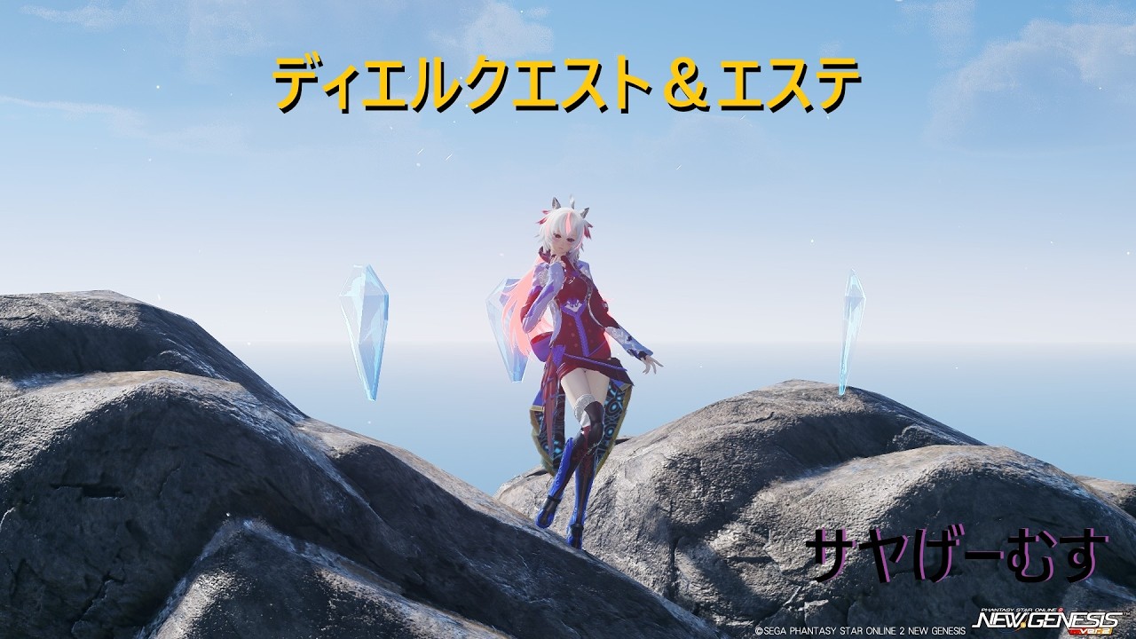 [PSO2NGS]　ジェットブーツ練習の為ディエルクエ＆エステ回　使用武器　ジェットブーツ　詳しくは概要欄にて