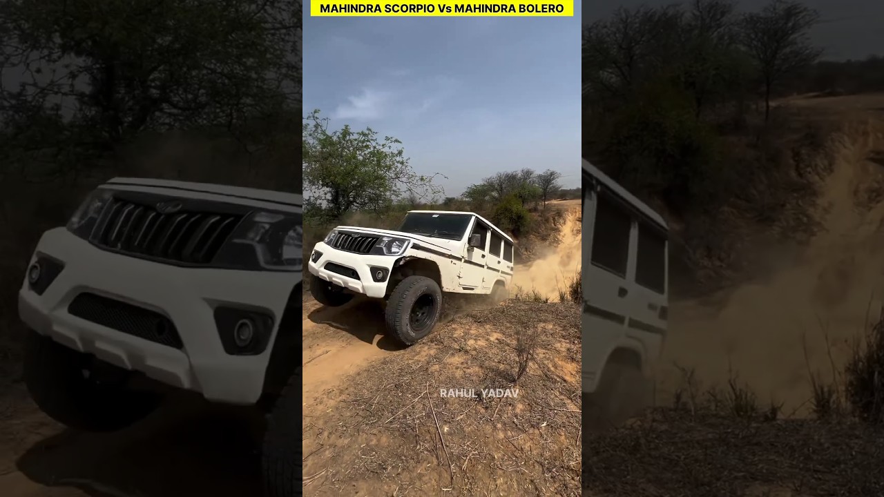 MAHINDRA BOLERO Vs MAHINDRA SCORPIO 2024 #shorts #bolero #scorpio #offroad #ytshorts #viral