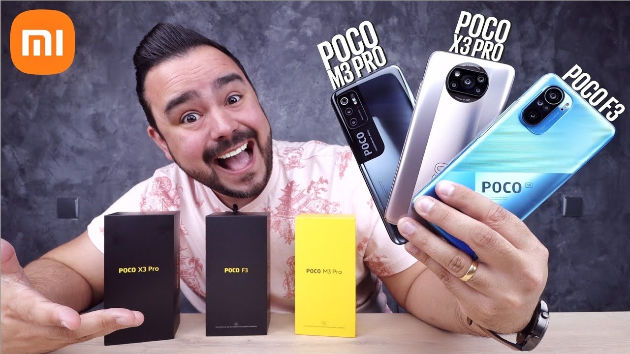POCO F3 vs X3 PRO vs M3 PRO 🥰 QUAL A MELHOR OPÇÃO ?