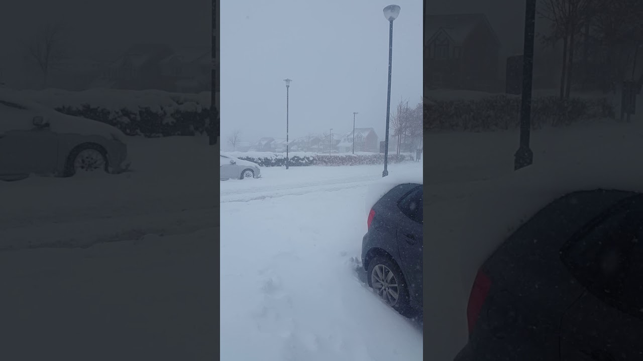 Snow in Gorebridge 😆