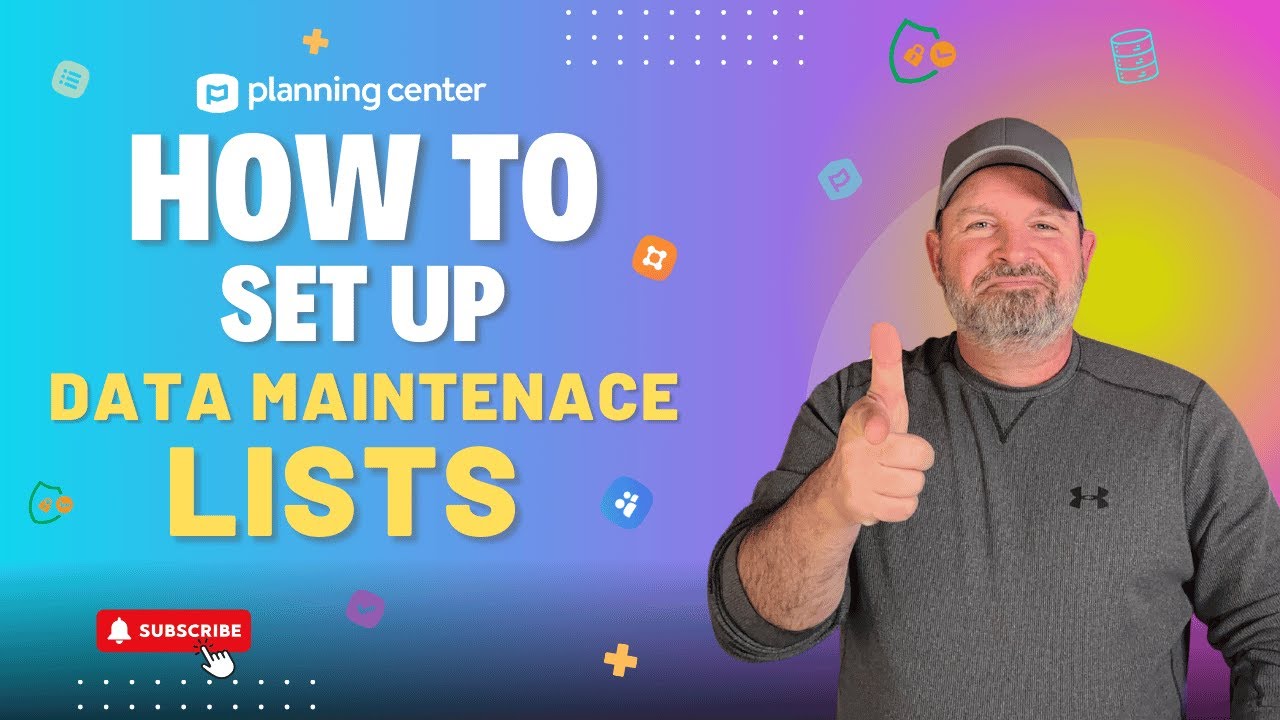 How to Set Up Data Maintenance Lists for Planning Center People