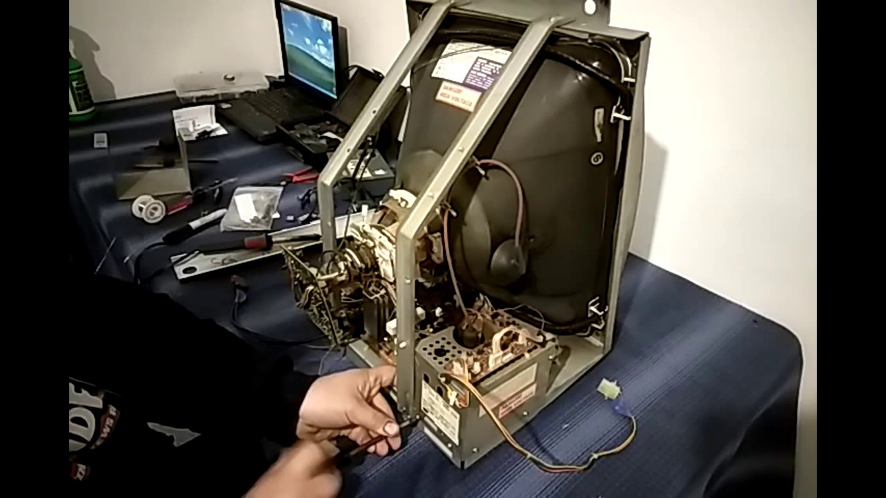 Punch-out Fix Sanyo EZV 20 Monitor Repair