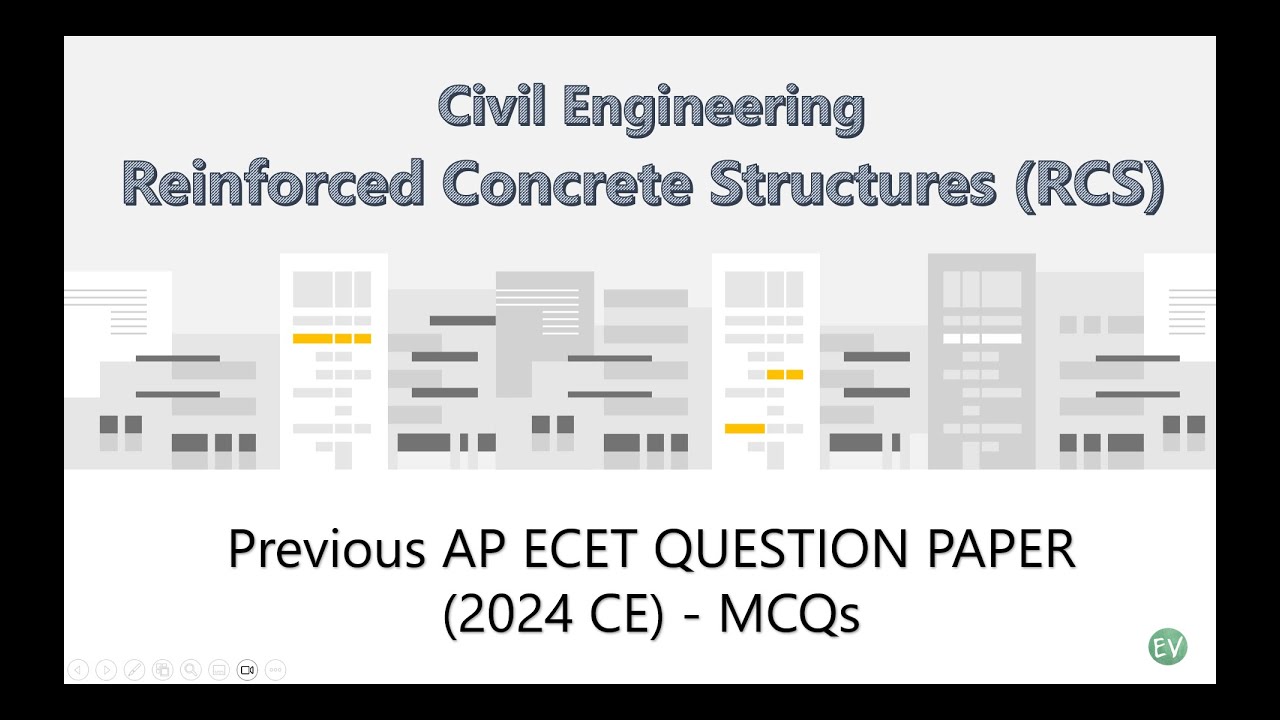 APECET 2024 MCQs || Civil Engineering || Reinforced Concrete Structures |  #apecet2025