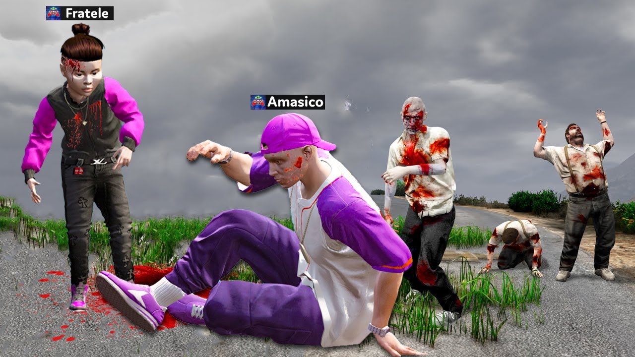 FRATELE meu MIC a fost MUSCAT de un ZOMBI in GTA 5!