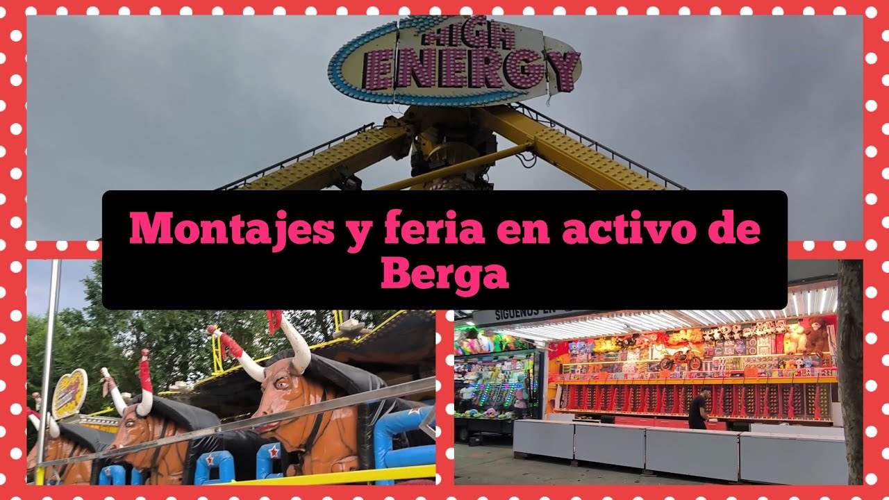 Enseñando y montajes de la feria de atracciónes de Berga 025