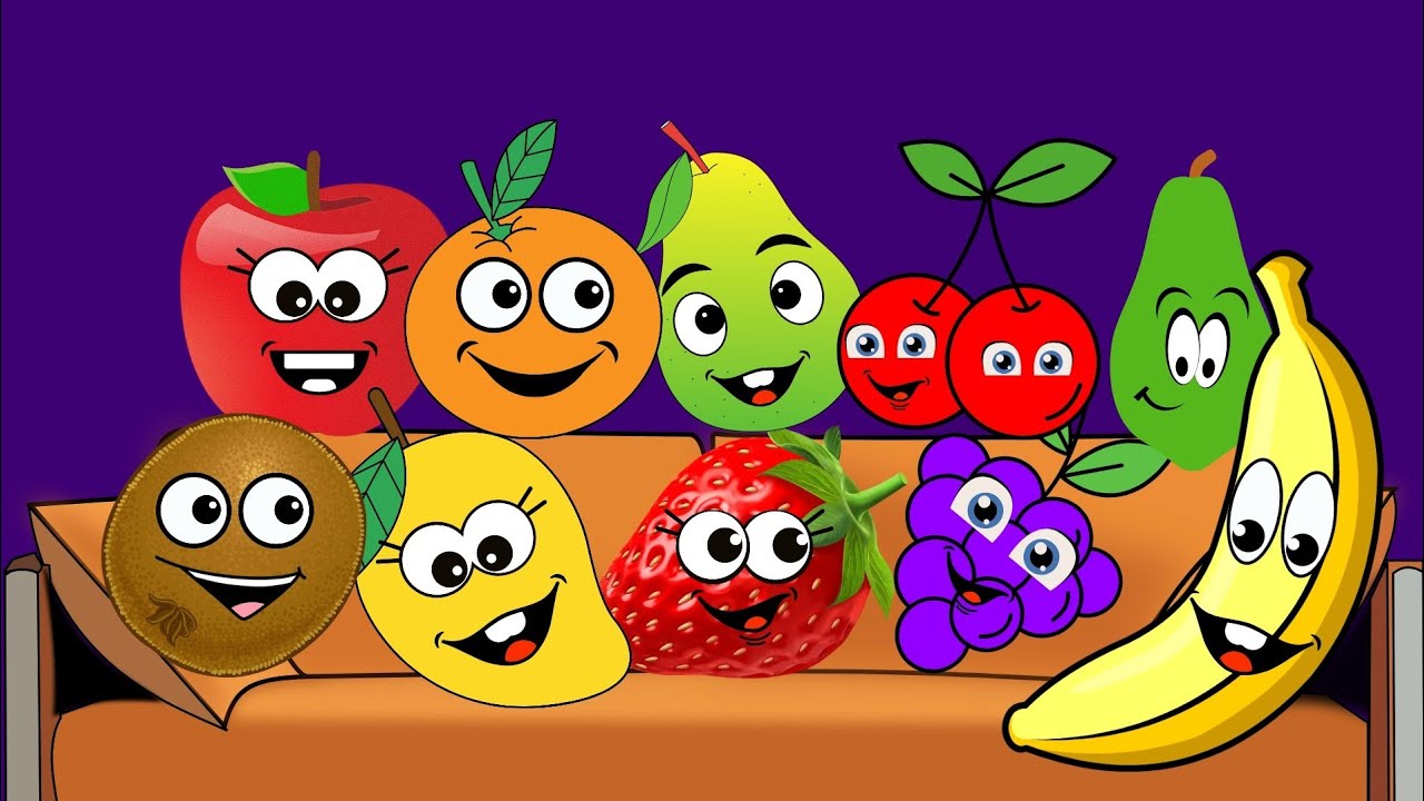 Ten Little Fruits Jumping On The Bed | @KidPreps