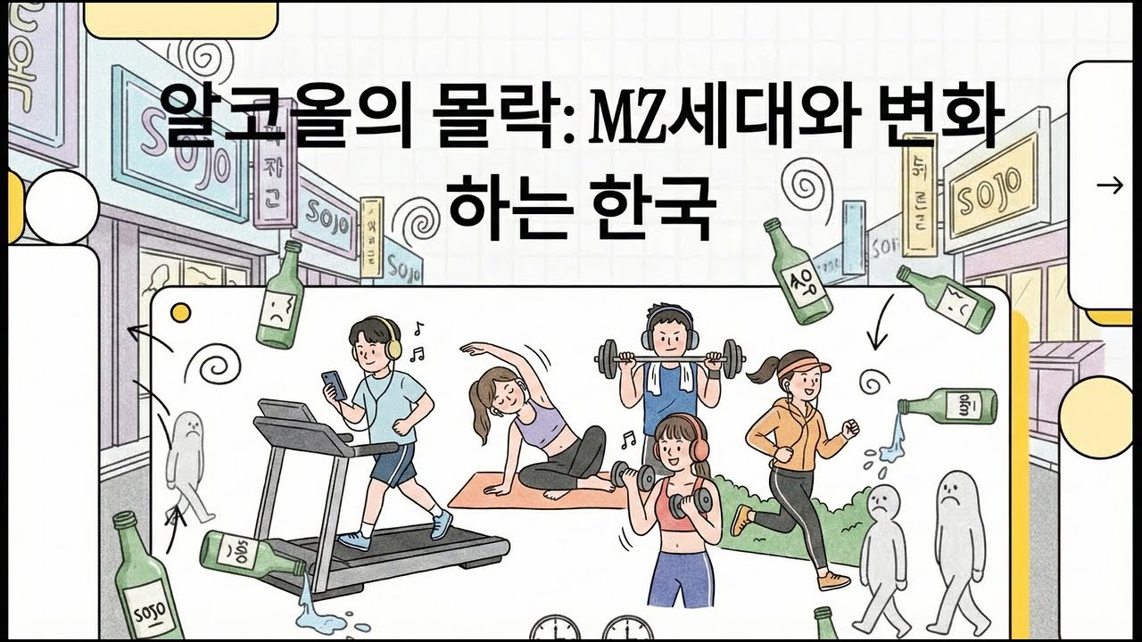 MZ세대는 왜 술을 멀리하는가? 한국 음주 문화의 변화  (젊은 세대가 술잔을 내려놓는 이유) / 건강, 안전, 돈, 기술... 술 없는 사회로 가는 한국의 새로운 트렌드