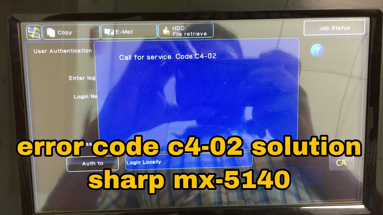 Solution Call for service code C4-02 on Sharp MX-5140n series | PTC unit replacement sharp MX copier